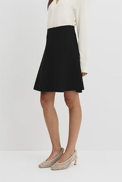 Compact Knit Mini Skirt