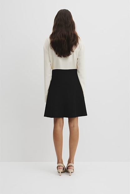 Compact Knit Mini Skirt