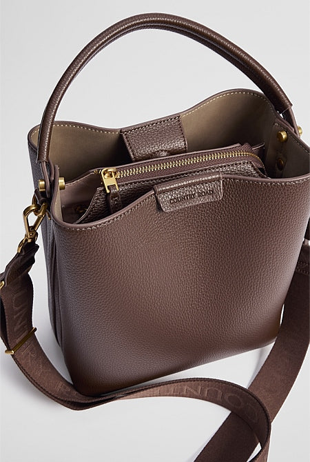 Spliced Bucket Bag