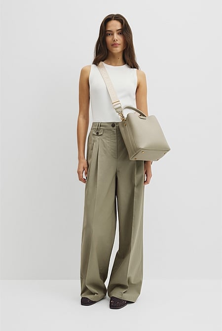 Spliced Bucket Bag