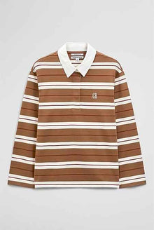 Australian Cotton Stripe Rugby Polo Sweat