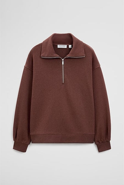 Australian Cotton Funnel Neck Sweat