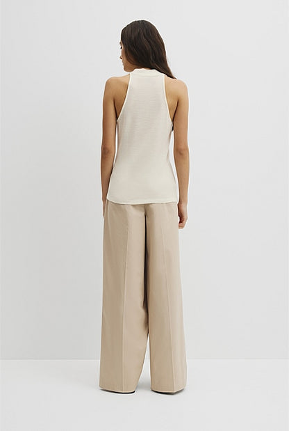 Wool V-Neck Drape Tank