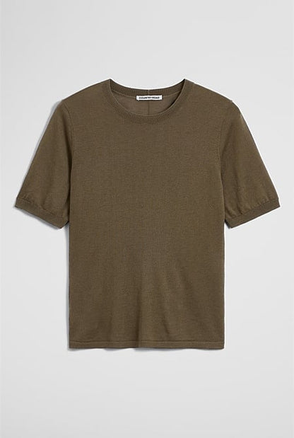 Short Sleeve Knit Tee