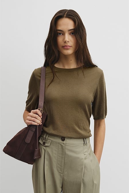 Short Sleeve Knit Tee