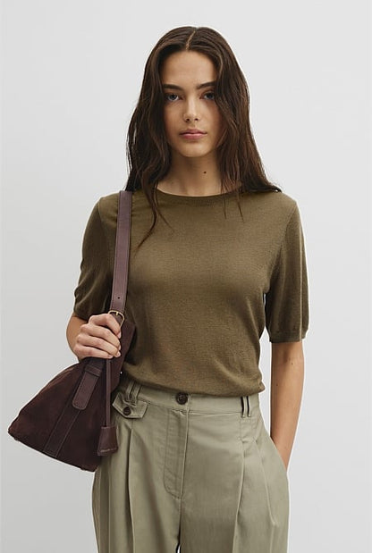 Short Sleeve Knit Tee