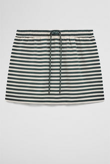 Australian Cotton Blend Stripe Jersey Skirt