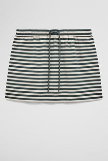 Australian Cotton Blend Stripe Jersey Skirt