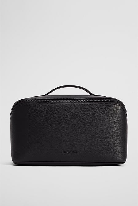 Branded Detail Large Convertible Cosmetic Case