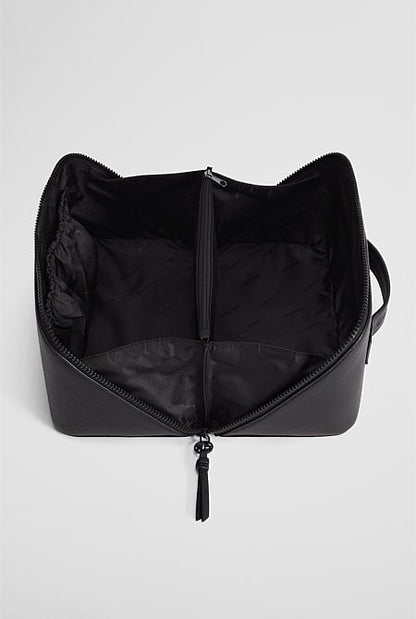 Branded Detail Large Convertible Cosmetic Case