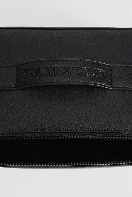 Branded Detail Large Convertible Cosmetic Case