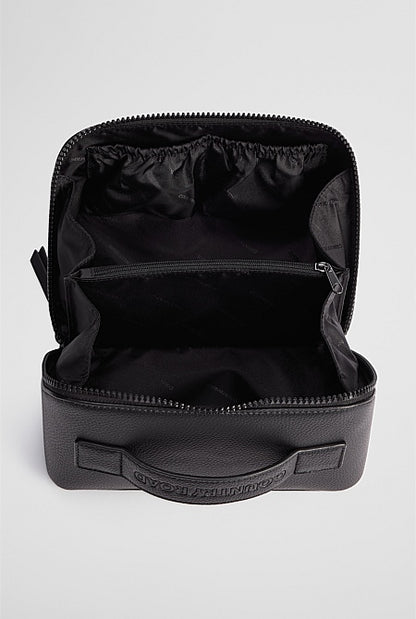 Branded Detail Medium Convertible Cosmetic Case