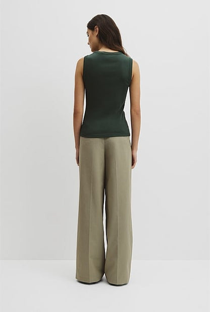 Australian Cotton High Neck Tank