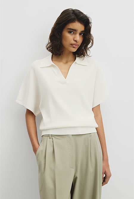 Compact Knit Polo