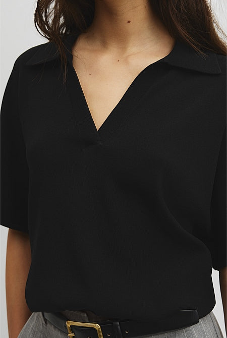 Compact Knit Polo