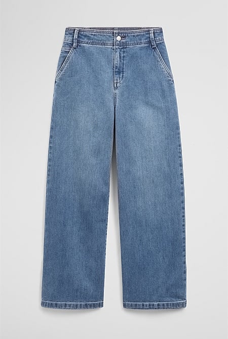 Refined High Rise Wide Leg Jean