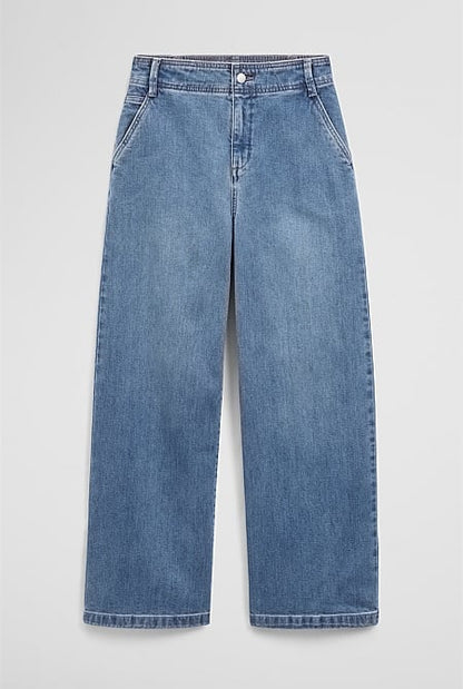 Refined High Rise Wide Leg Jean