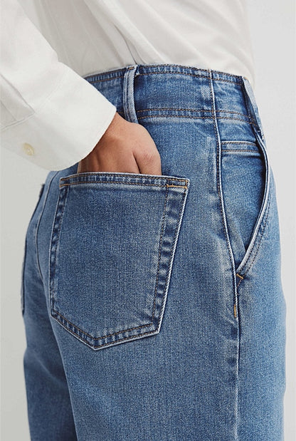Refined High Rise Wide Leg Jean