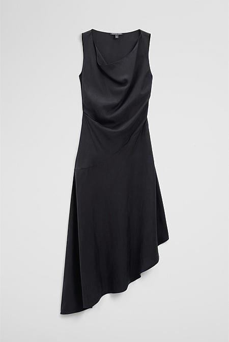Cowl Neck Midi Dress
