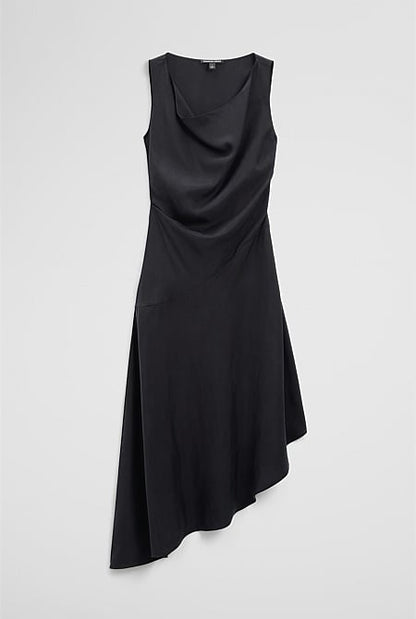 Cowl Neck Midi Dress