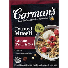 Carman's Muesli Toasted Classic Fruit & Nut 500g
