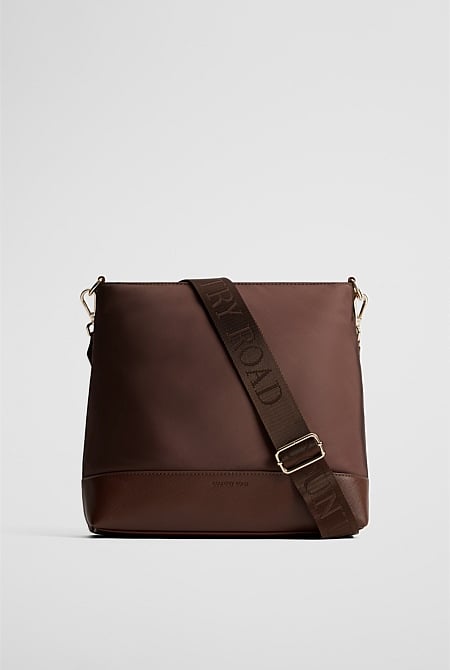 Soft Top Zip Crossbody Bag