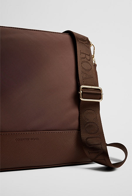 Soft Top Zip Crossbody Bag