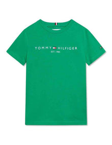 Essential Logo Crew Neck T-shirt (8-16 Years) in Olympic Green
