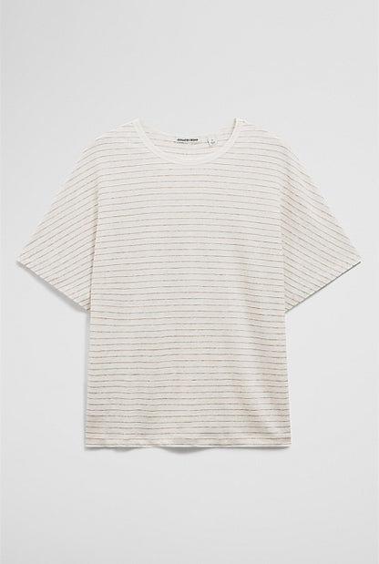 Stripe Linen Dolman T-Shirt