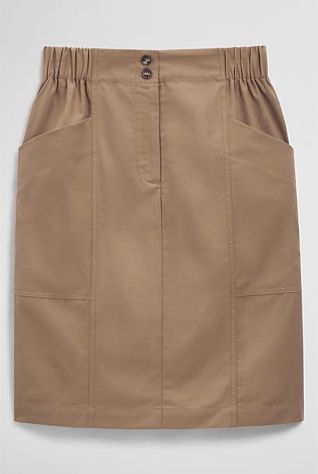 Twill Utility Skirt