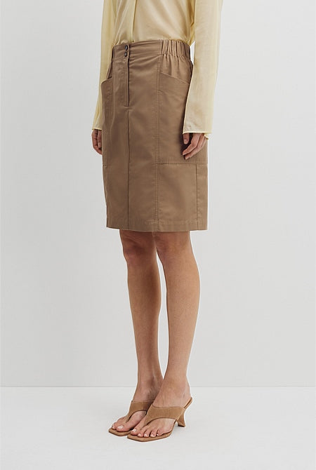 Twill Utility Skirt