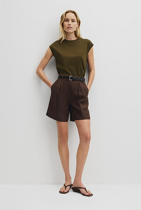 Australian Cotton Relaxed Crew Tank