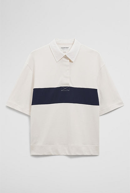 Australian Cotton Short Sleeve Workwear Block Rugby Polo