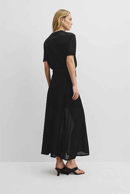 Flared Knit Skirt