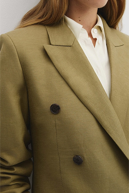 Double Breasted Tailored Blazer