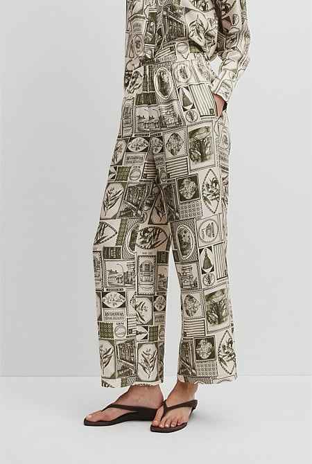 Print Silk Pant