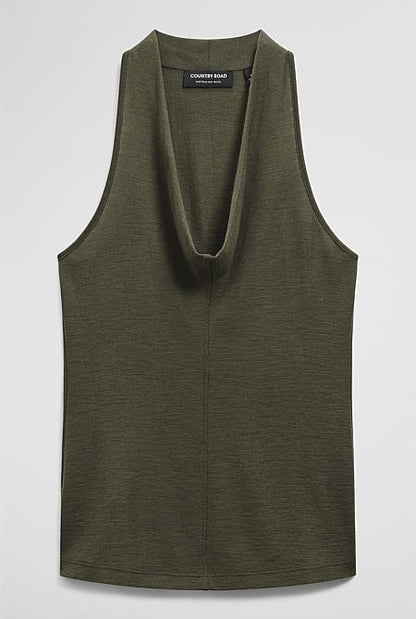 V-Neck Neck Drape Top