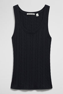 Organically Grown Cotton Blend Cable Knit Tank