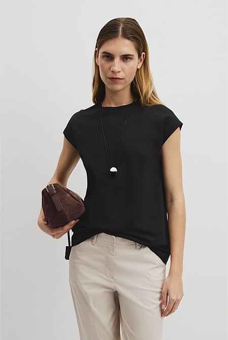 Australian Cotton Relaxed Crew Tank