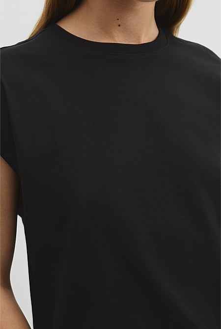 Australian Cotton Relaxed Crew Tank