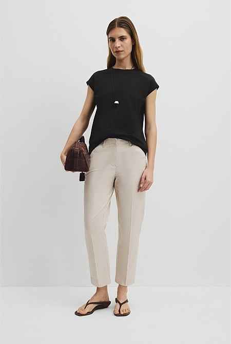 Australian Cotton Relaxed Crew Tank
