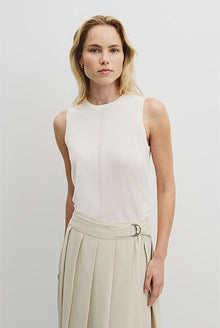 Pointelle Detail Neck Tank