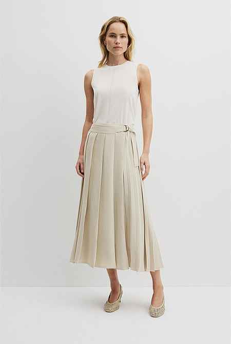 Pointelle Detail Neck Tank