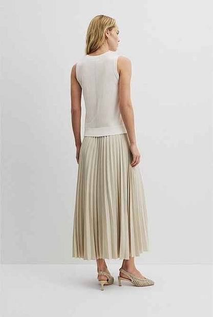 Pointelle Detail Neck Tank