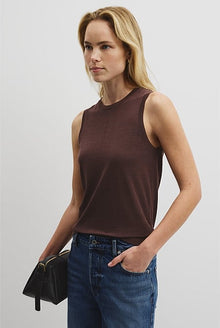 Pointelle Detail Neck Tank