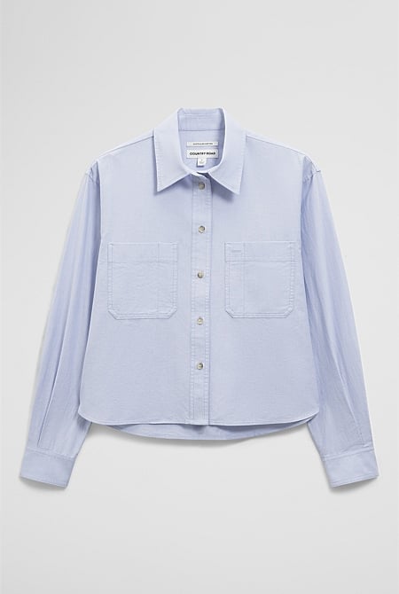 Crop Pocket Shirt
