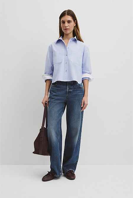 Crop Pocket Shirt