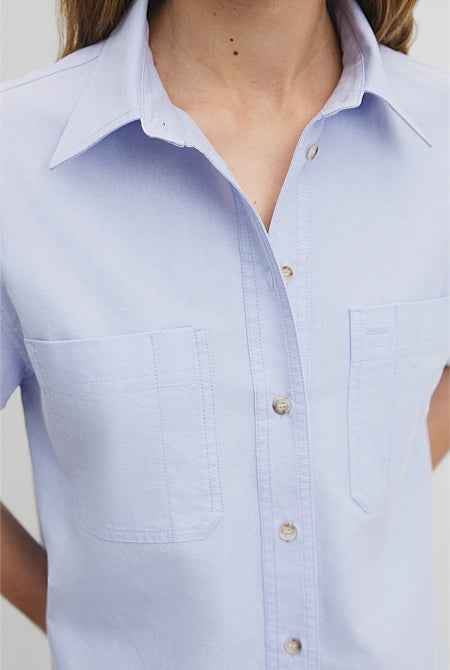 Crop Pocket Shirt