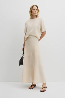 Flared Knit Skirt