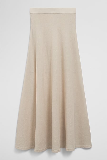 Flared Knit Skirt